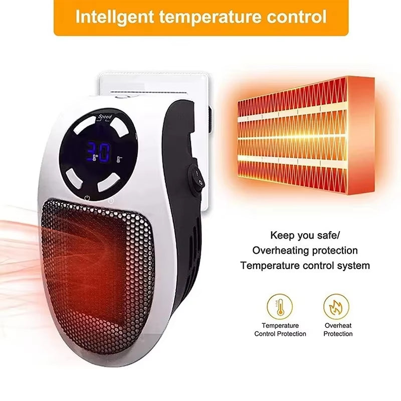 Portable Electric Heater – Room Warmer & Wall-Mounted Air Blower