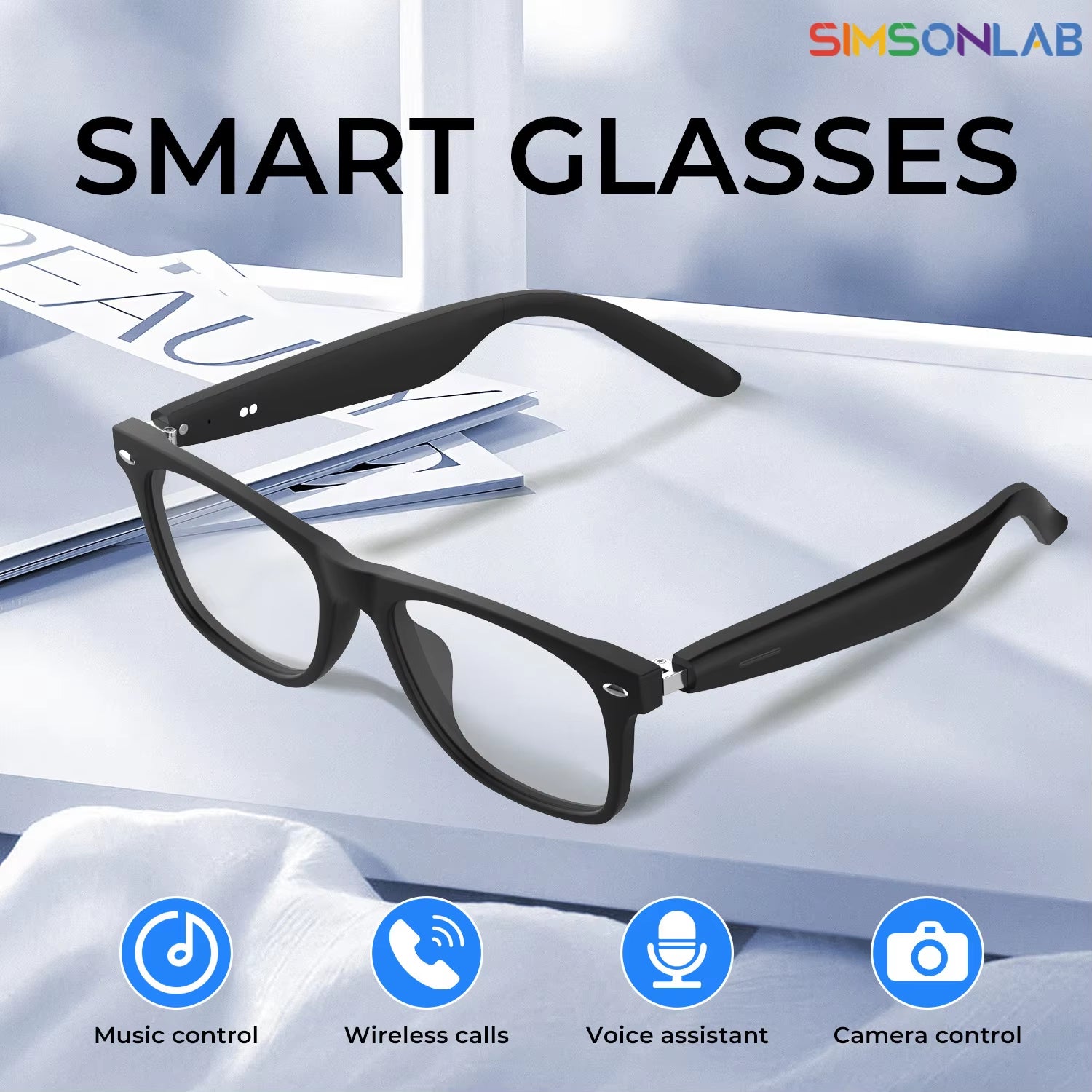2025 Smart Glasses – AI Translation, Camera & Bluetooth Call Sunglasses