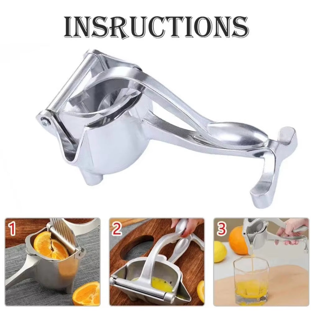 Aluminum Lemon Juicer Squeezer – Manual Press Machine for Fruits