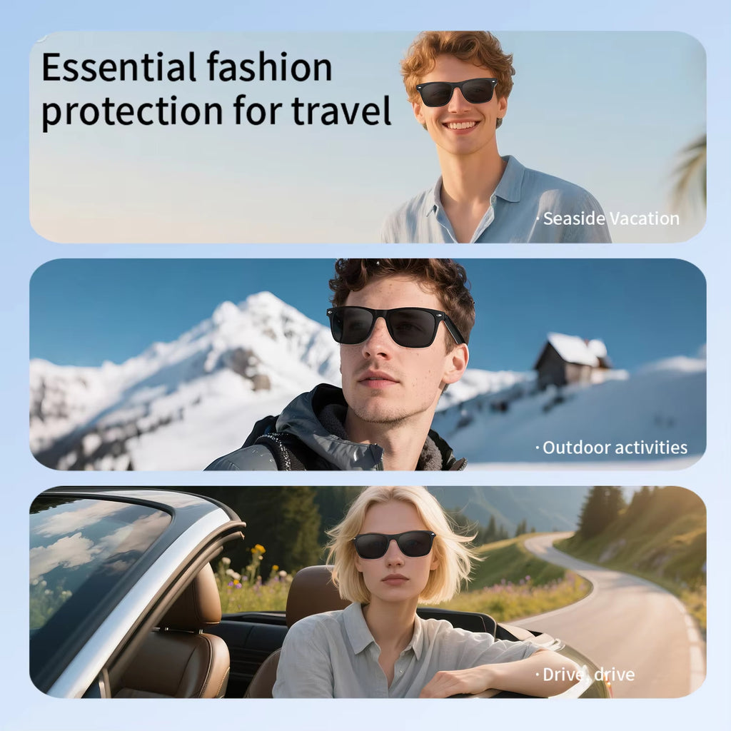 2025 Smart Glasses – AI Translation, Camera & Bluetooth Call Sunglasses