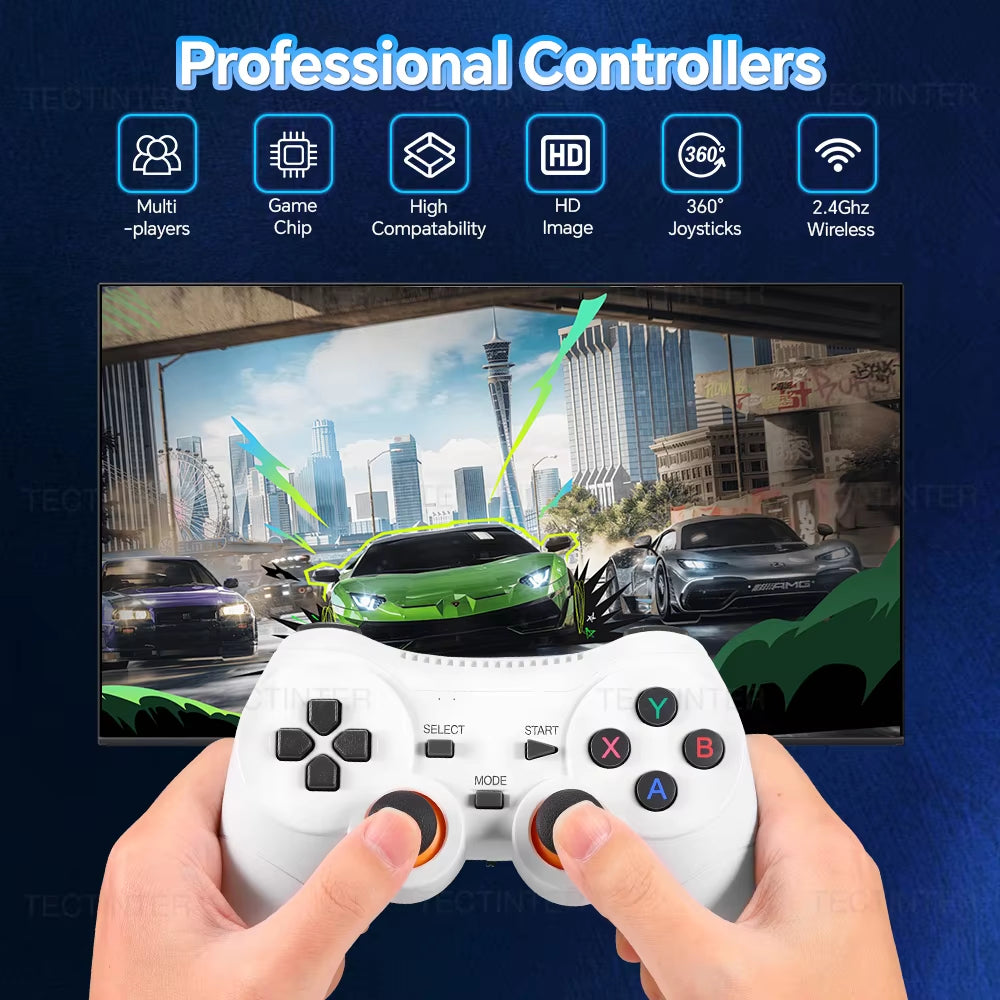 M15 Pro Handheld Game Player – 128GB Retro TV Console with Wireless Controller