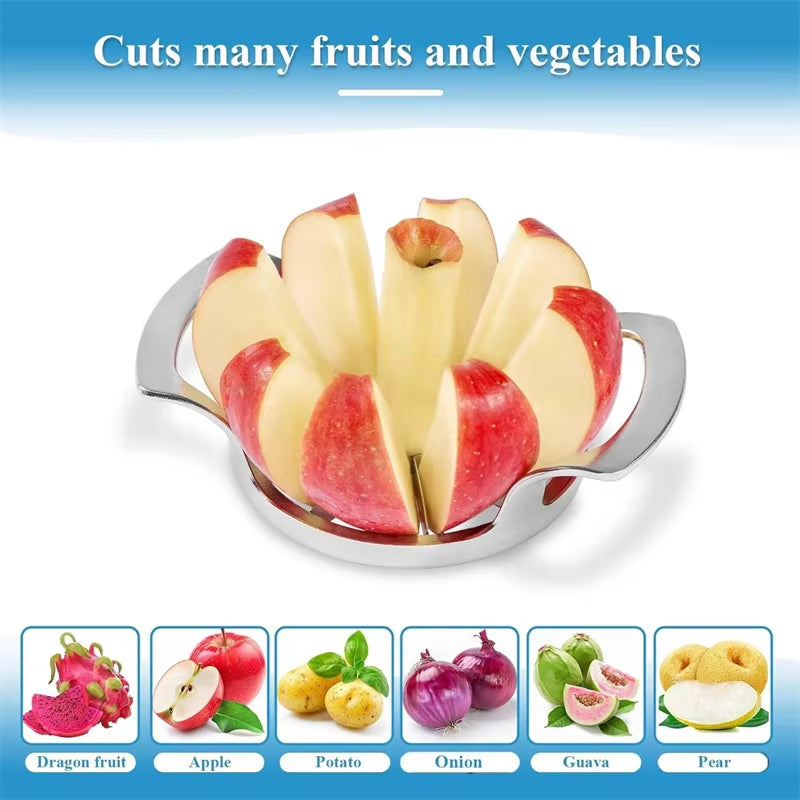 Fruit Cutter & Corer – Stainless Steel Apple/Pear Slicer (1/2pcs)