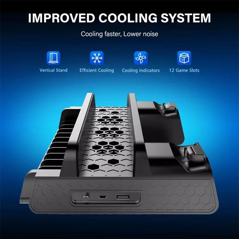 Stand Fan for PS4 – Console & Controller Cooling Accessory