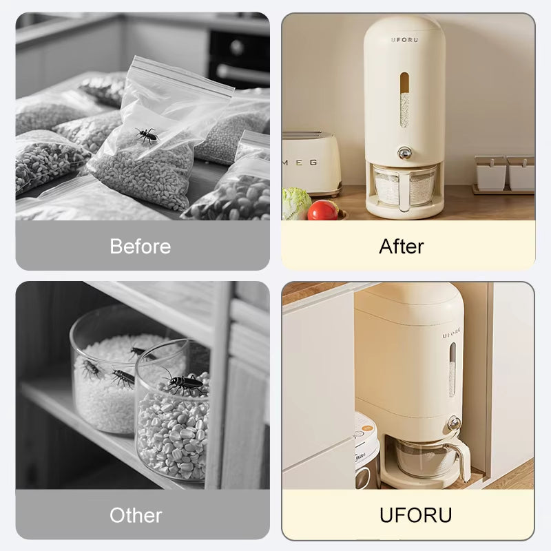 Uforu Sealed Storage Bucket – Dustproof, Moisture-Proof Rice & Food Container