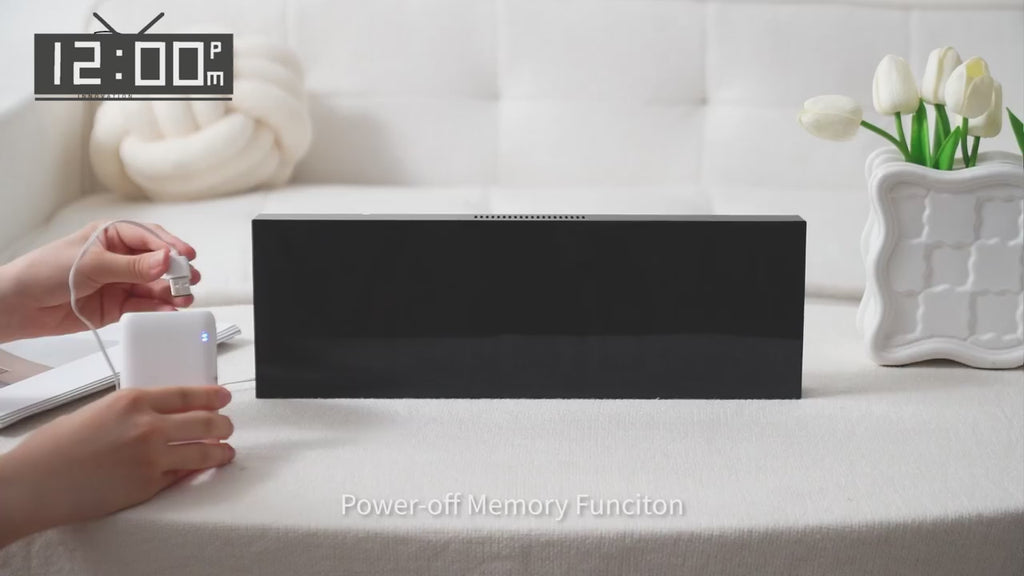 Digital Wall Clock 16.2'' – 8 RGB Colors, Dual Alarm, Remote Control