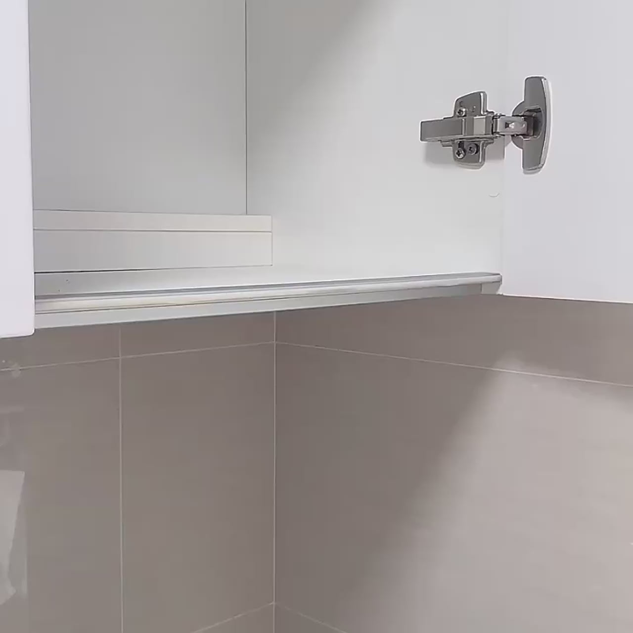 Under Cabinet Cutting Board & Pot Lid Organizer – Stainless Steel Rack