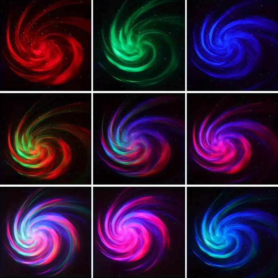 LED Galaxy Projector – Colorful Night Light for Bedroom & Kids Room