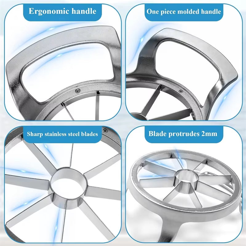 Fruit Cutter & Corer – Stainless Steel Apple/Pear Slicer (1/2pcs)