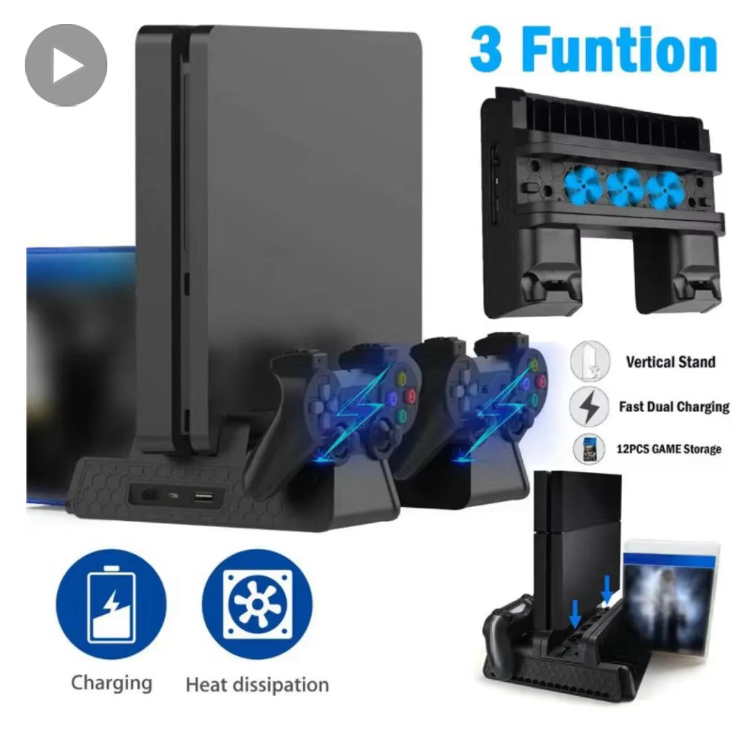 Stand Fan for PS4 – Console & Controller Cooling Accessory